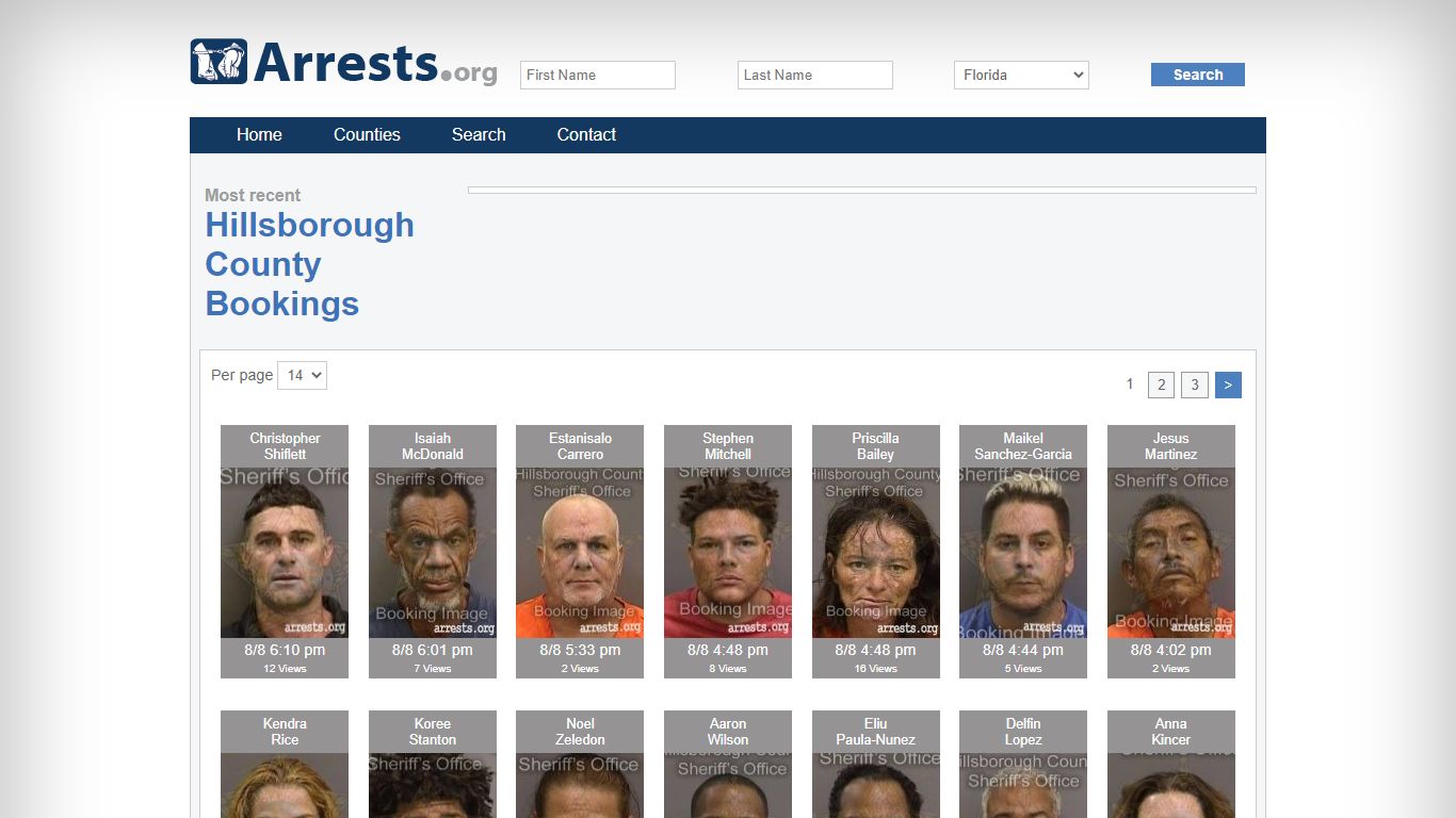 Hillsborough County Arrests and Inmate Search